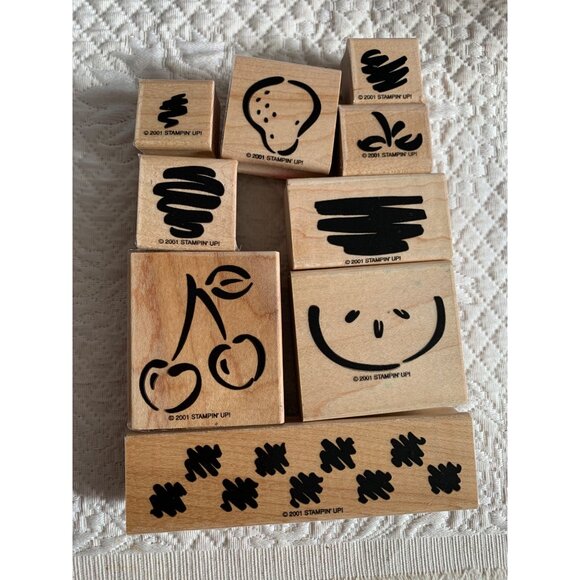 Stampin Up Fruit Medley Rubber Stamp Set - Picture 3 of 9